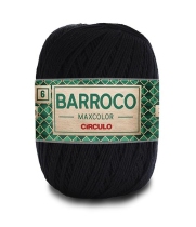 Barbante Barroco Maxcolor Fio 6 - Preto